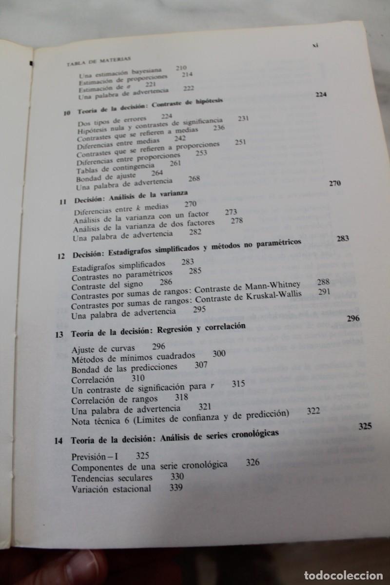 Libros de segunda mano: ELEMENTOS MODERNOS DE ESTADISTICA EMPRESARIAL 1980 - Foto 19