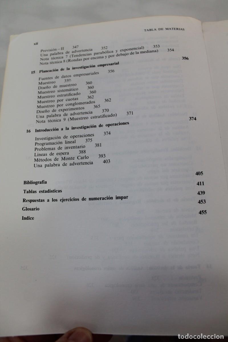 Libros de segunda mano: ELEMENTOS MODERNOS DE ESTADISTICA EMPRESARIAL 1980 - Foto 20