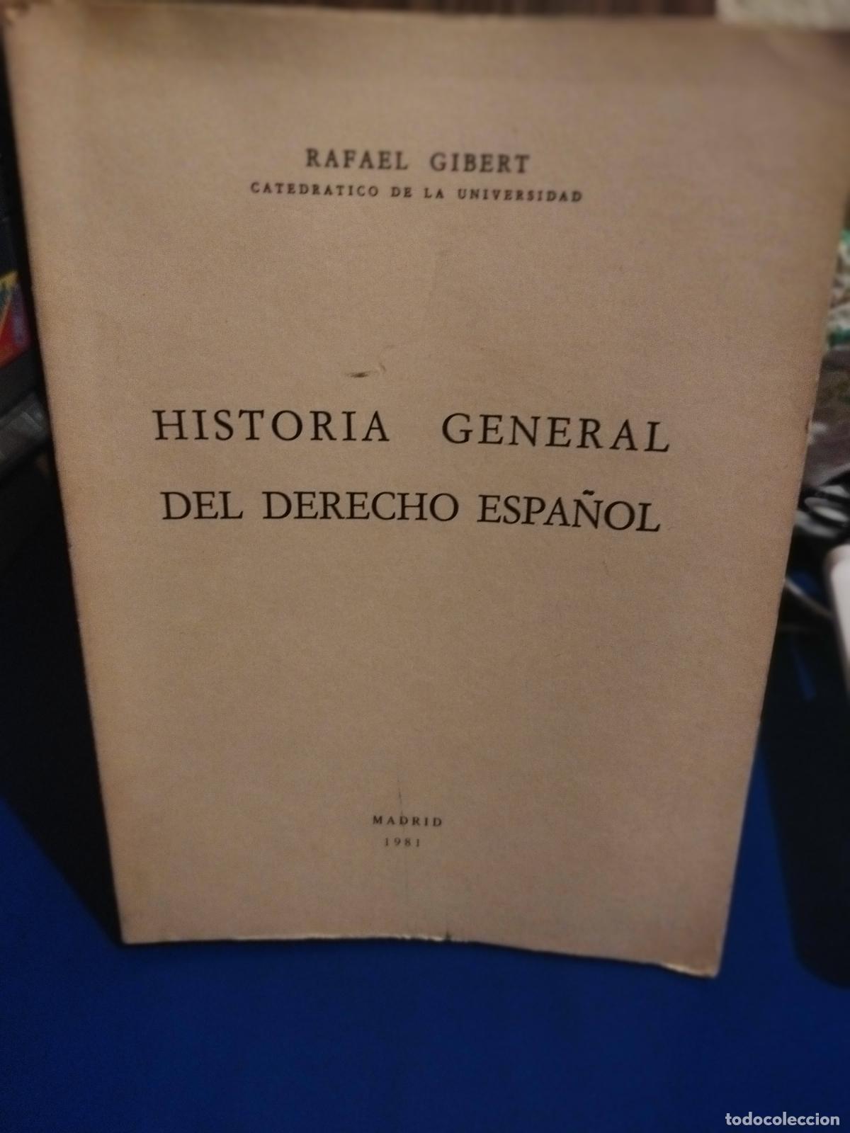 Libros de segunda mano: Historia general del derecho espa&ntilde;ol