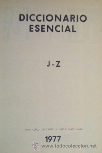 Diccionarios de segunda mano: DICCIONARIO ESENCIAL - 2 TOMOS - Foto 6