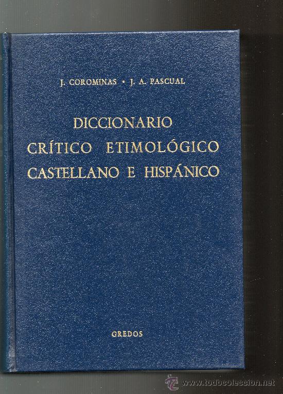 Diccionario Etimologico De Corominas Pdf