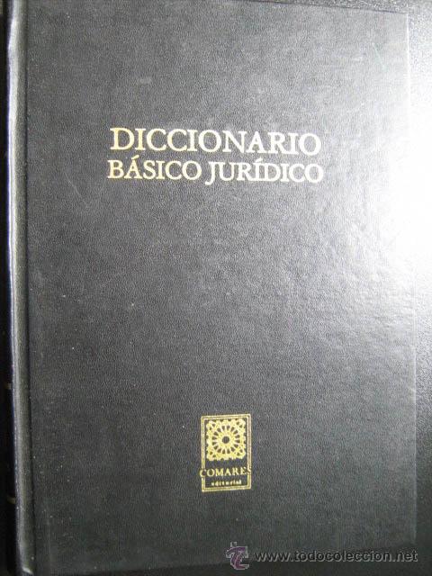 Diccionarios de segunda mano: DICCIONARIO B&Aacute;SICO JUR&Iacute;DICO. 1986. Comares - Foto 1