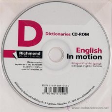 Diccionarios de segunda mano: ENGLISH IN MOTION - CD ROM - BILINGUAL ENGLISH / SPANISH - ENGLISH / CATALAN