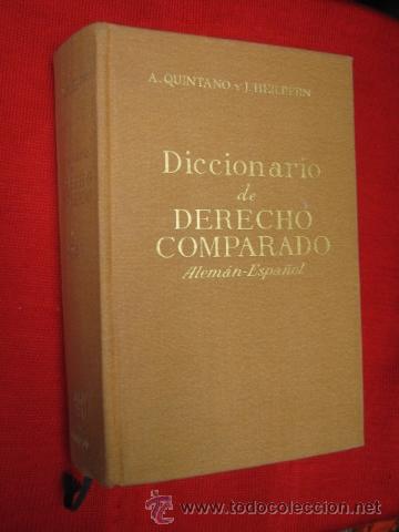 Diccionarios de segunda mano: Diccionario de Derecho Comparado Aleman-espa&ntilde;ol. - Foto 1