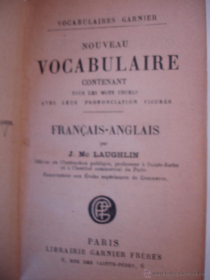 Diccionarios de segunda mano: DICCIONARIO INGLES - FRANCES - Foto 3