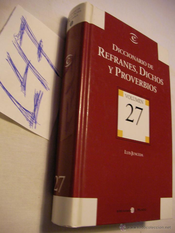 Diccionarios de segunda mano: DICCIONARIO DE REFRANES, DICHOS Y PROVERBIOS - Foto 1