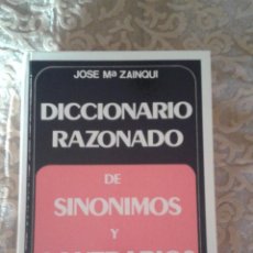 Diccionarios de segunda mano: DICCIONARIO RAZONADO DE SINONIMOS Y CONTRARIOS - DE VECCHI - ZAINQUI. Lote 47464018
