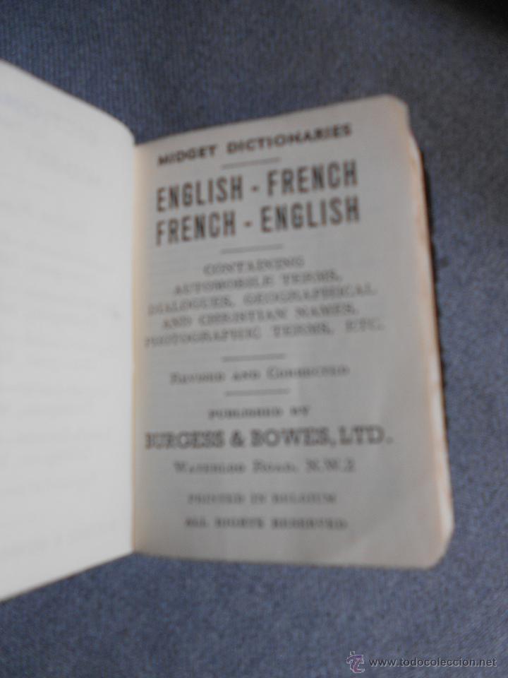 Diccionarios de segunda mano: DICCIONARIO MINI INGLES - FRANCES - Foto 2