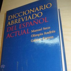 Diccionarios de segunda mano: DICCIONARIO ABREVIADO DEL ESPAÑOL ACTUAL VV.AA. EDITORIAL AGUILAR AÑO 2000. Lote 47756822
