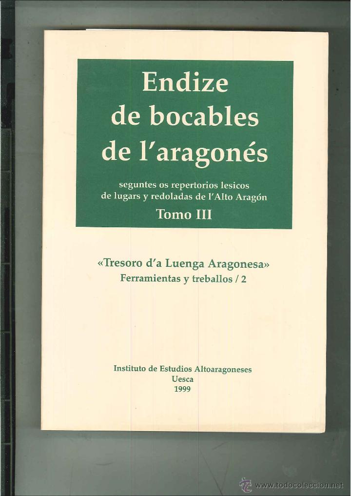 Diccionarios de segunda mano: ENDIZE DE BOCABLES DE LARAGON&Eacute;S, Francho Nagore La&iacute;n - Foto 3