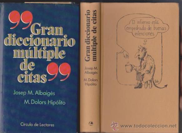 Diccionarios de segunda mano: GRAN DICCIONARIO MULTIPLE DE CITAS - CIRCULO LECTORES 1991 - Foto 1