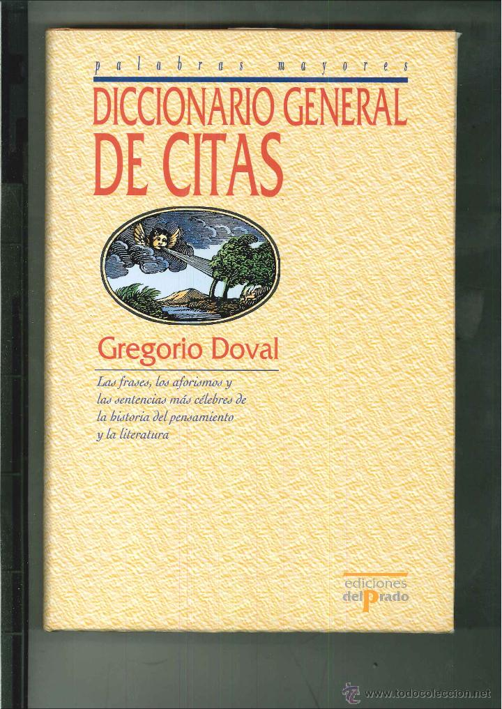 Diccionarios de segunda mano: DICCIONARIO GENERAL DE CITAS. Grogorio Doval - Foto 1