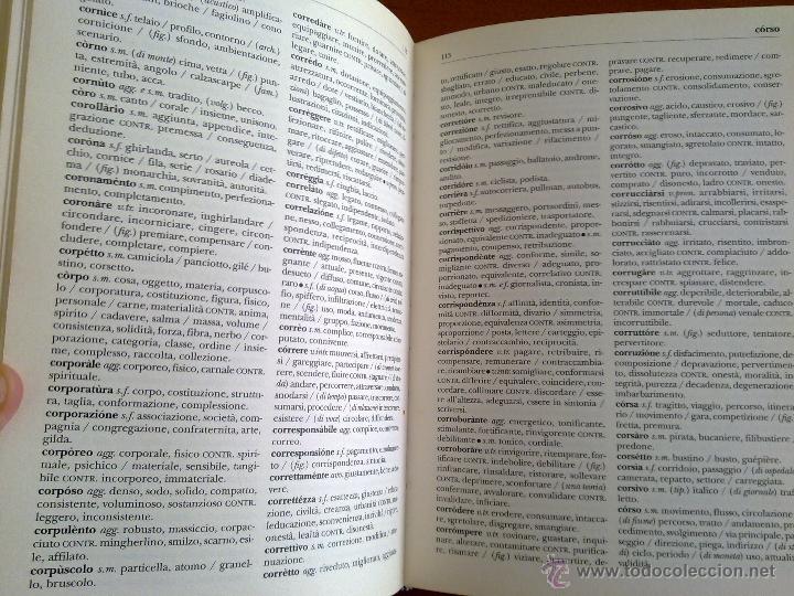 Diccionarios de segunda mano: DIZIONARIO DEI SINONIMI E CONTRARI - Foto 3