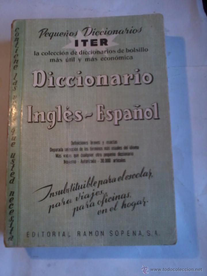 Diccionarios de segunda mano: PEQUE&Ntilde;OS DICCIONARIOS ITER INGLES ESPA&Ntilde;OL. EST2B1 - Foto 1