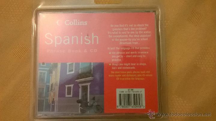 Diccionarios de segunda mano: COLLINS GEM SPANISH PHRASE BOOK - LIBRO + CD - Foto 2