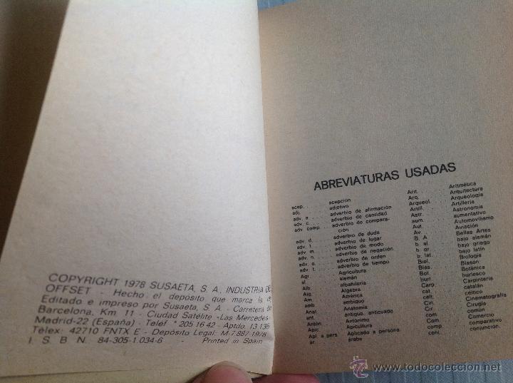 Diccionarios de segunda mano: Mini diccionario . /1978 - Foto 3