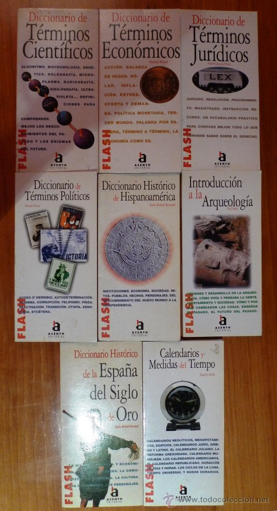 Diccionarios de segunda mano: Diccionarios edici&oacute;n ACENTO - Coleccion Flash (8 uds) - Foto 1