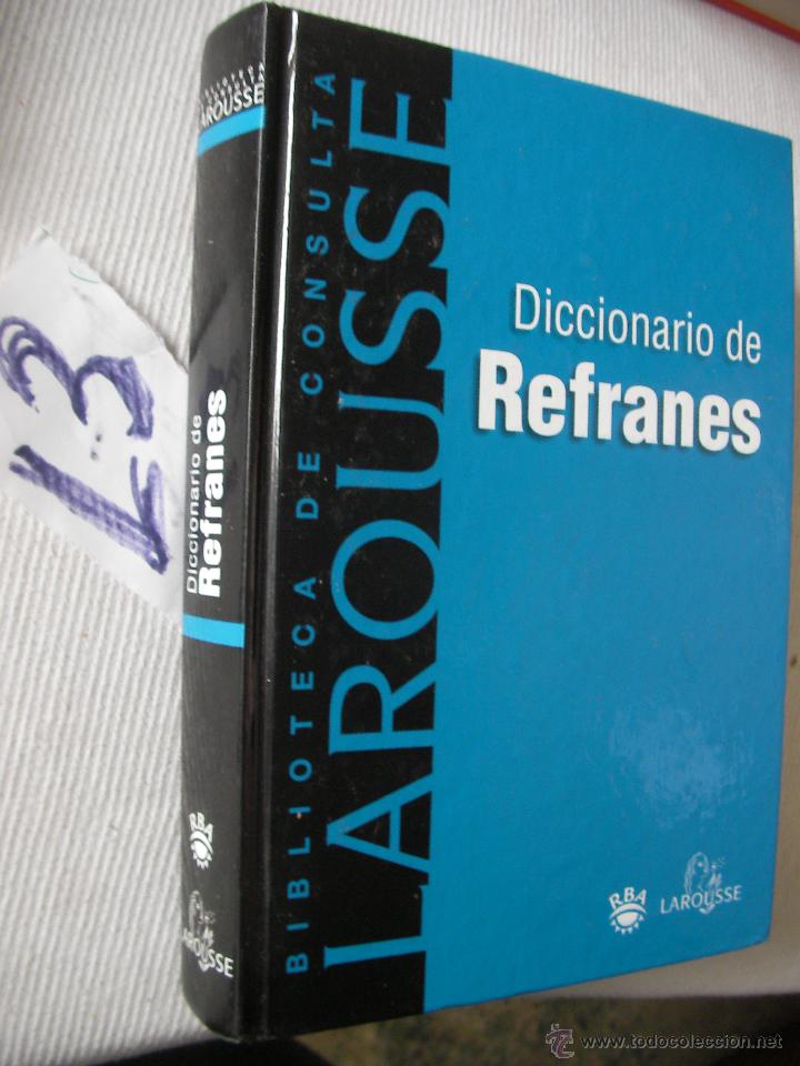 Diccionarios de segunda mano: GRAN TOMO LAROUSSE - DICCIONARIO DE REFRANES - Foto 1