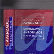 Diccionarios de segunda mano: DICCIONARIO AVANZADO - SINÓNIMOS Y ANTÓNIMOS - VOX & SPES EDITORIAL 2001