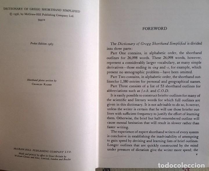 Diccionarios de segunda mano: Gregg Shorthand dictionary - Foto 3