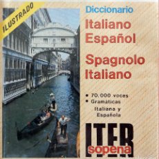 Diccionarios de segunda mano: DICCIONARIO ITALIANO ESPAÑOL - SPAGNOLO ITALIANO ITER SOPENA