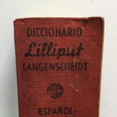 Diccionarios de segunda mano: DICCIONARIO LILLIPUT LANGENSCHEIDT K.G ESPAÑOL-FRANCÉS . Lote 94649803