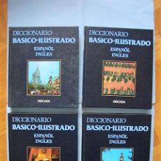 Diccionarios de segunda mano: DICCIONARIO BÁSICO ILUSTRADO ESPAÑOL-INGLÉS EN 4 VOLÚMENES. DISCASA. EDICIONES UNIVERSO. 1984.