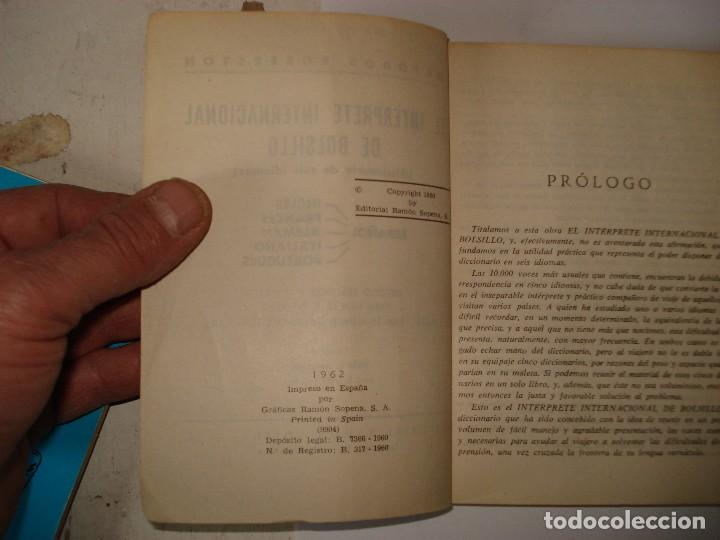 Diccionarios de segunda mano: EL INTERPRETE INTERNACIONAL ED SOPENA - Foto 3
