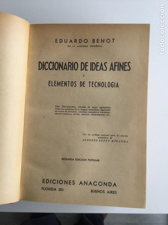 Diccionarios de segunda mano: Diccionario de ideas afines - Foto 2