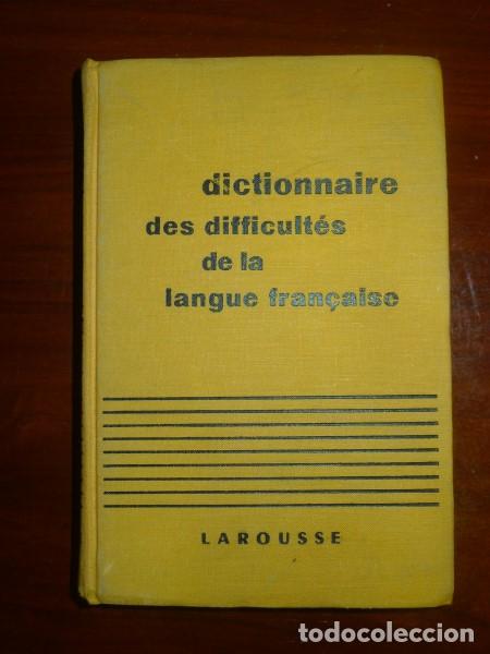 Diccionarios de segunda mano: DICTIONNAIRE des difficultés de la langue française / par Adolphe V. Thomas - Foto 1