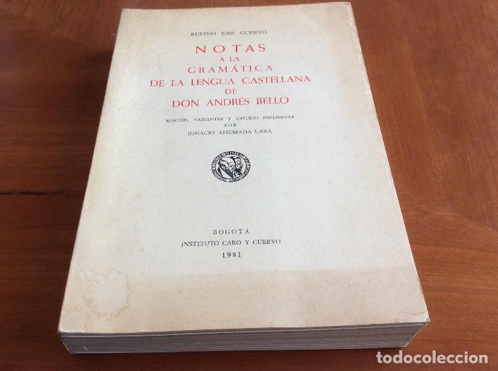 Diccionarios de segunda mano: Gram&aacute;tica de Bello comentada por Cuervo - Foto 1