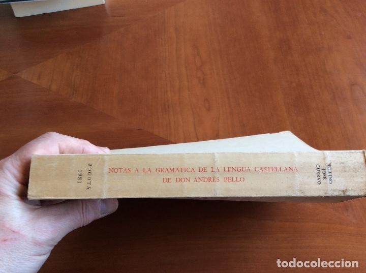 Diccionarios de segunda mano: Gram&aacute;tica de Bello comentada por Cuervo - Foto 3