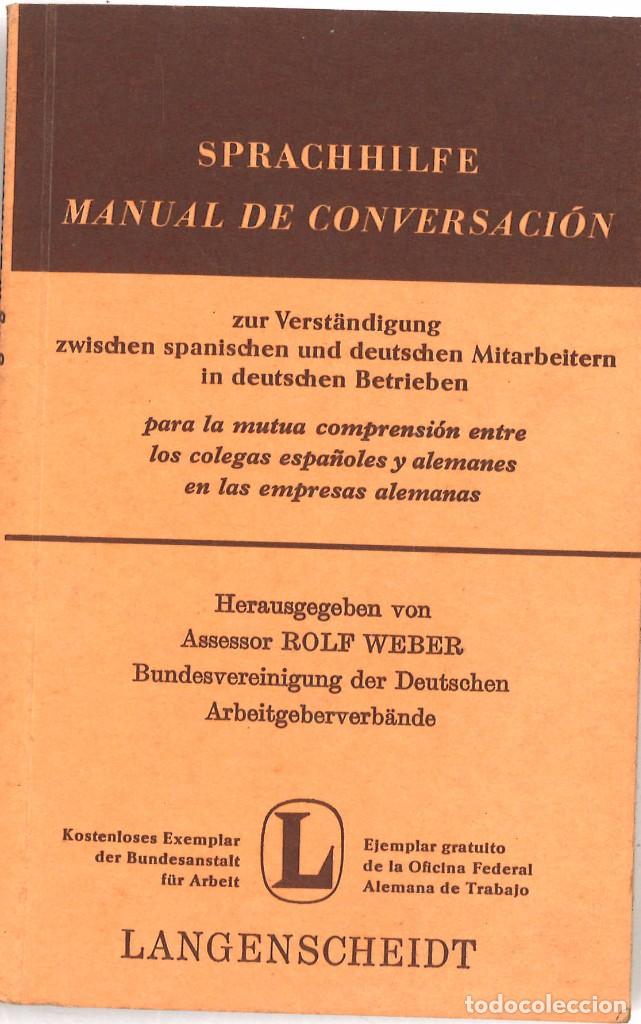 Manual De Conversacion Espanol Aleman 1970 Comprar Diccionarios En Todocoleccion