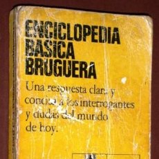 Diccionarios de segunda mano: ENCICLOPEDIA BÁSICA DE BOLSILLO POR EDITORIAL BRUGUERA EN BARCELONA 1979 PRIMERA EDICIÓN