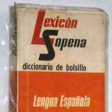 Diccionarios de segunda mano: LEXICÓN: DICCIONARIO DE BOLSILLO DE LA LENGUA ESPAÑOLA POR ED. RAMÓN SOPENA EN BARCELONA 1978. Lote 129574763