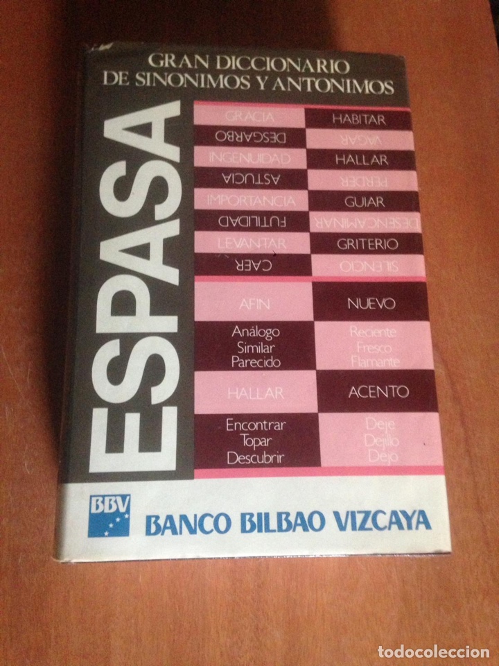 Diccionarios de segunda mano: GRA DICCIONARIO DE SIN&Oacute;NIMOS Y ANT&Oacute;NIMOS - ESPASA - Foto 1