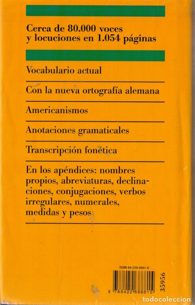 Diccionarios de segunda mano: DICCIONARIO MODERNO ALEM&Aacute;N - CIRCULO DE LECTORES - Foto 2