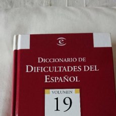 Diccionarios de segunda mano: DICCIONARIO DE DIFICULTADES DEL ESPAÑOL