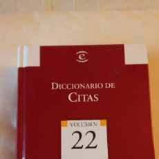 Diccionarios de segunda mano: DICCIONARIO DE CITAS