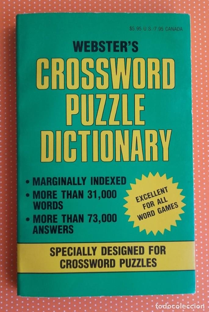 Crossword Puzzle Dictionary Webster S More Th Comprar Diccionarios En Todocoleccion 177591429