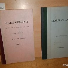 Diccionarios de segunda mano: BLICKENSTAFF, LEONARD E. - LEARN GUJARATI A PRACTICAL GUIDE TO GUJARATI SPEECH AND GRAMMAR. BY --- (. Lote 151819224