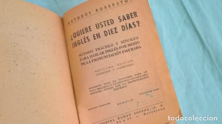 Diccionarios de segunda mano: aprender Ingles en 10 dias..a&ntilde;os 50. - Foto 2