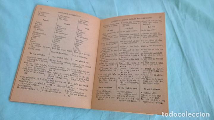Diccionarios de segunda mano: aprender Ingles en 10 dias..a&ntilde;os 50. - Foto 4