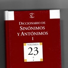 Diccionarios de segunda mano: DICCIONARIO,SINÓNIMOS Y ANTÓNIMOS I- A-F- Nº 23 - BIBLIOTECA EL MUNDO.. Lote 50154447