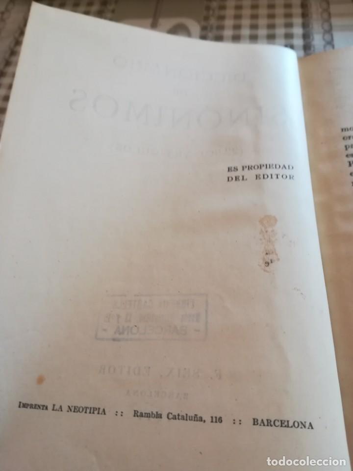 Diccionarios de segunda mano: Diccionario de sin&oacute;nimos - 1944 - Foto 5