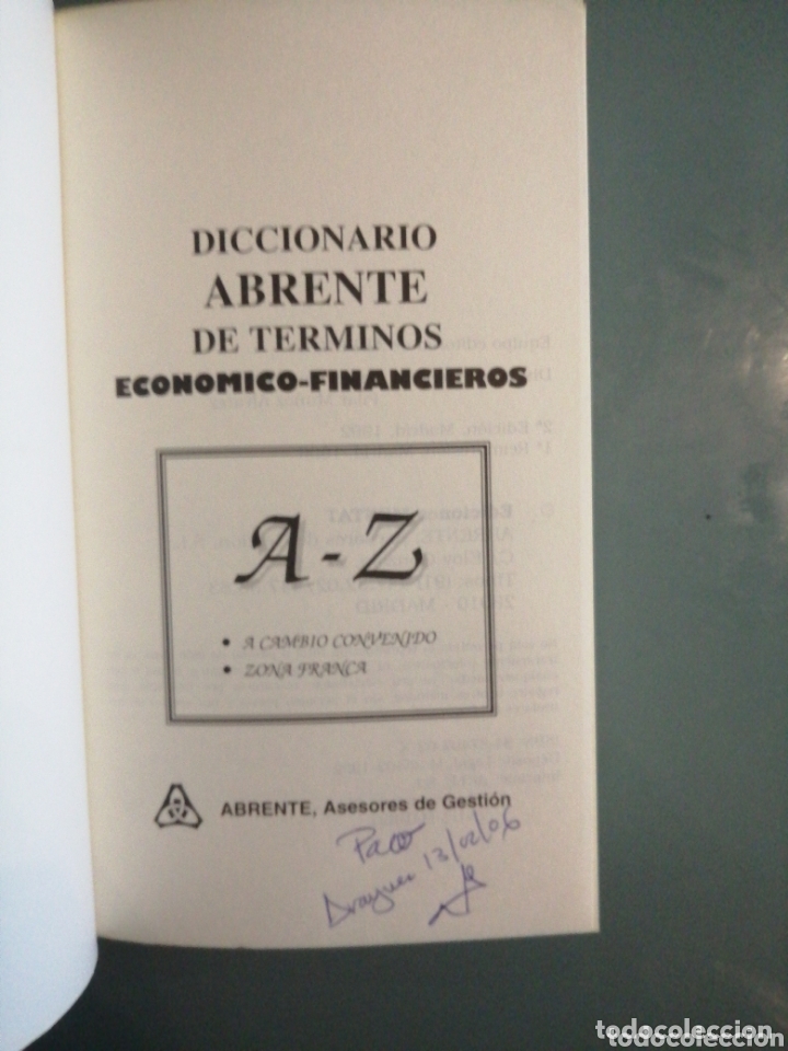 Diccionario Abrente De Términos Económico Fina Comprar Diccionarios En Todocoleccion 174177218 5216