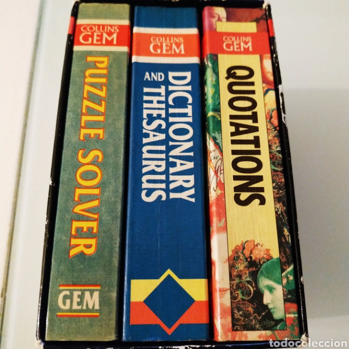 Diccionarios de segunda mano: Collins gem puzzle dictionary Quotations dictionary & thesaurus - Foto 2