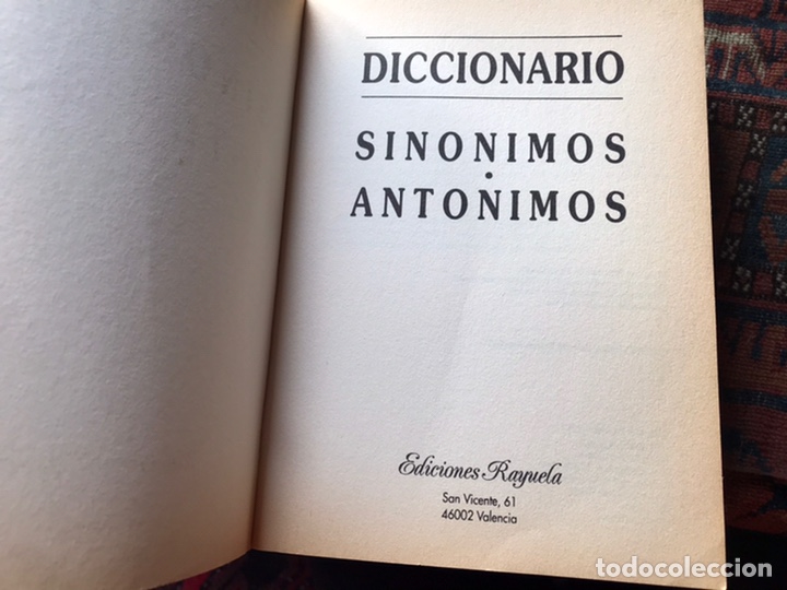 Diccionarios de segunda mano: Diccionario de sin&oacute;nimos y ant&oacute;nimos - Foto 3