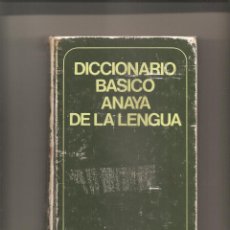 Diccionarios de segunda mano: 1270. DICCIONARIO BASICO ANAYA DE LA LENGUA. Lote 196297005
