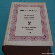 Diccionarios de segunda mano: DICCIONARIO DE ESCRITORES MAESTROS Y ORADORES.MARIO MÉNDEZ.1989.